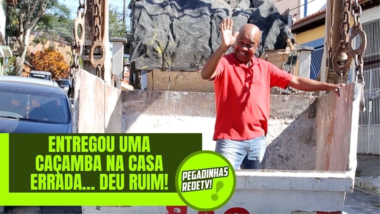 TONINHO TORNADO ENTREGOU UMA CAÇAMBA NA PORTA DA CASA… E DEIXOU TODO MUNDO FURIOSO! | Pegadinhas RTV