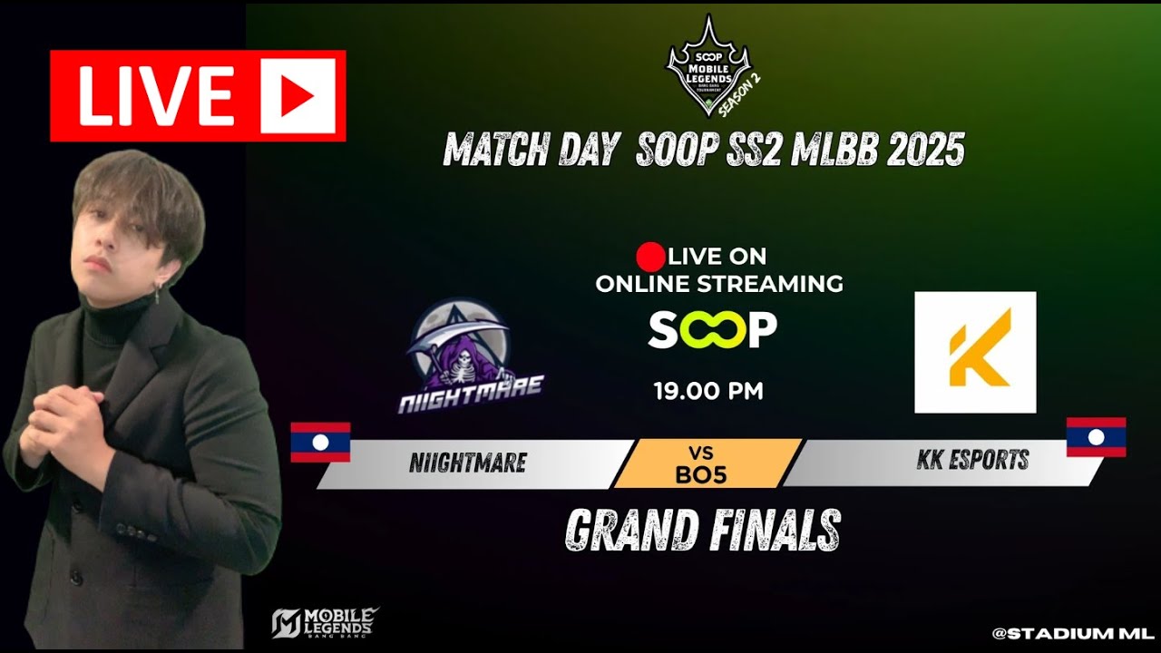🔴 LIVE ดูแข่งMLBBรอบชิง NIIGHTMARE vs KK ESPORTS (BO5)