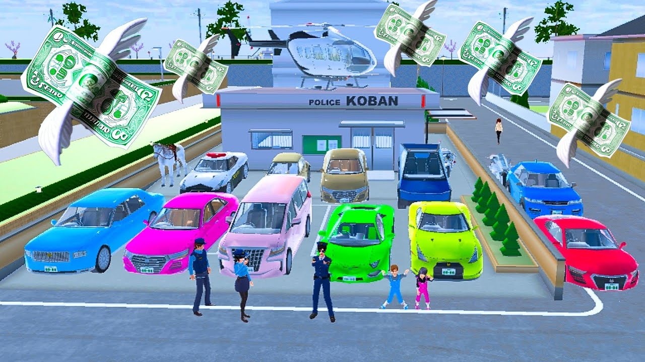 Polisi Genji Jadi Crazy Rich Borong Supercar ? 😱 | Sakura School Simulator