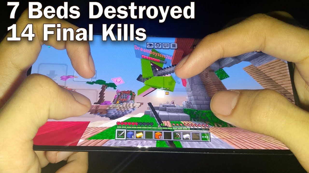 The Perfect Bedwars Game in Mobile Minecraft
