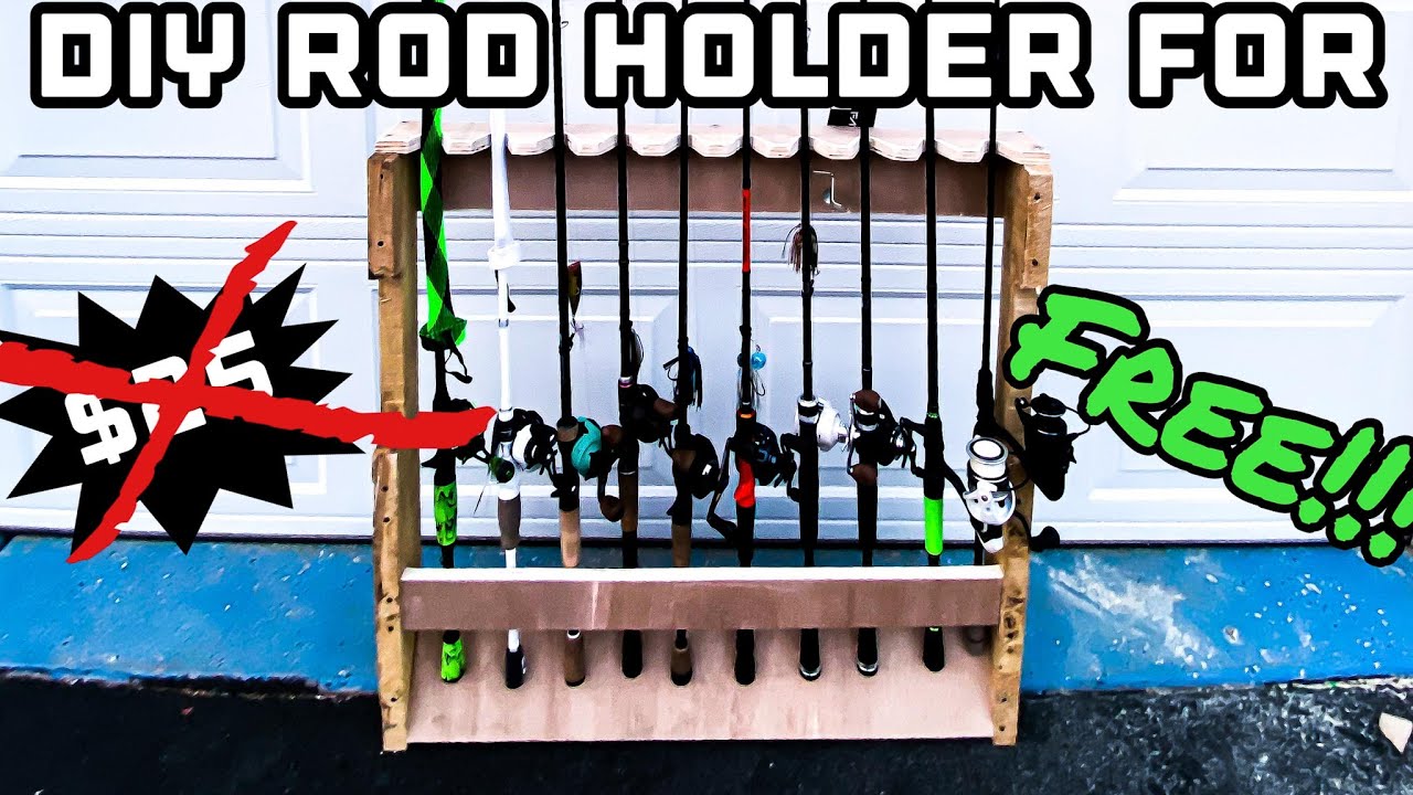 Build a Rod Rack for FREE (Wooden Pallet)