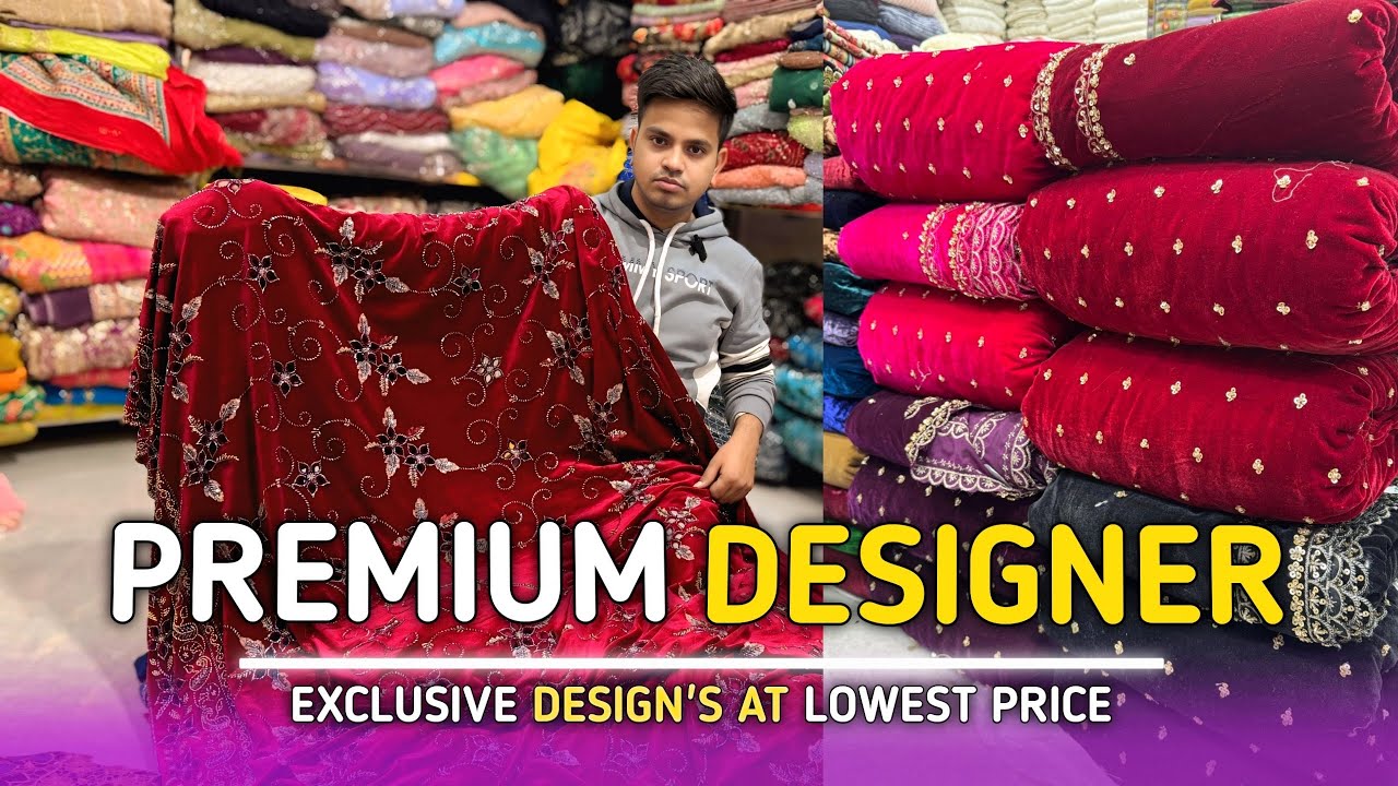 Cheapest Designer Fabric Market in Delhi Shanti Mohalla 🛍️ || Boutique Fabric | Velvet Fabric 
