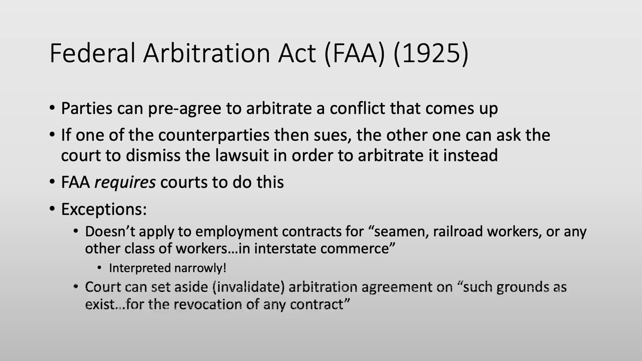review lecture class 12 arbitration