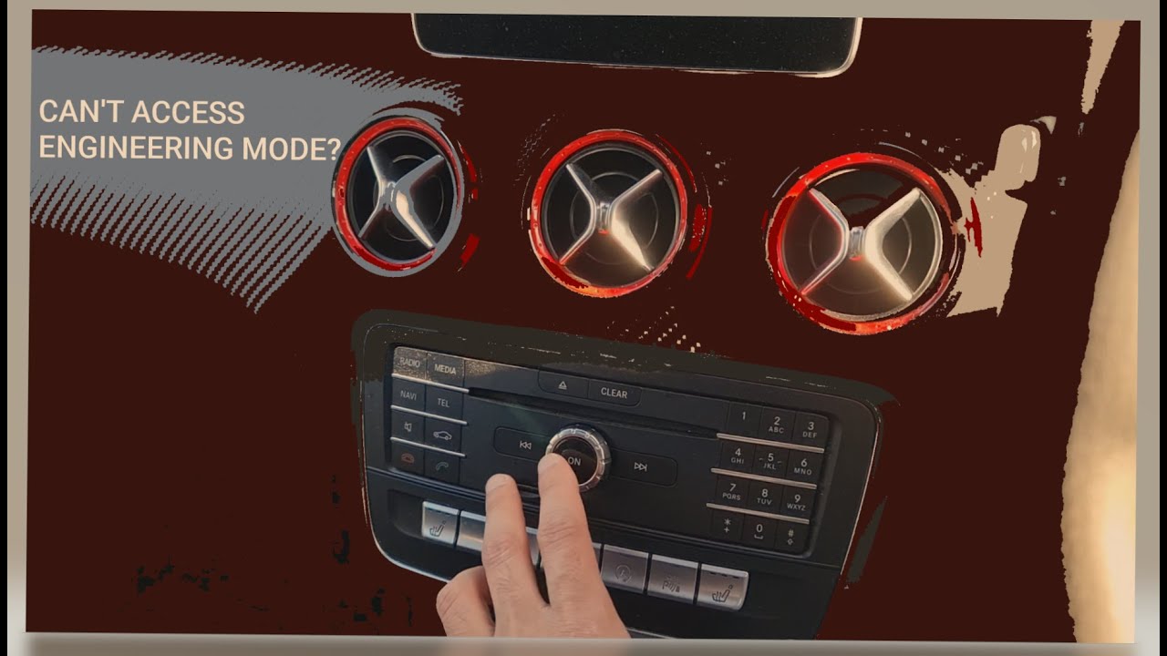 Как активировать инженерный режим в системе Mercedes Audio 20 Command NTG5?