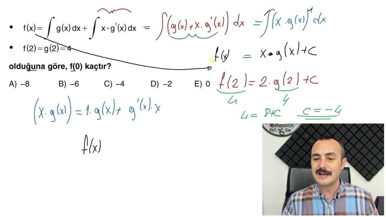 İNTEGRAL TEST  5 ALTIN KİTAP ÇÖZÜMLERİ (MİRAY YAYINLARI AYT MATEMATİK SORU BANK)