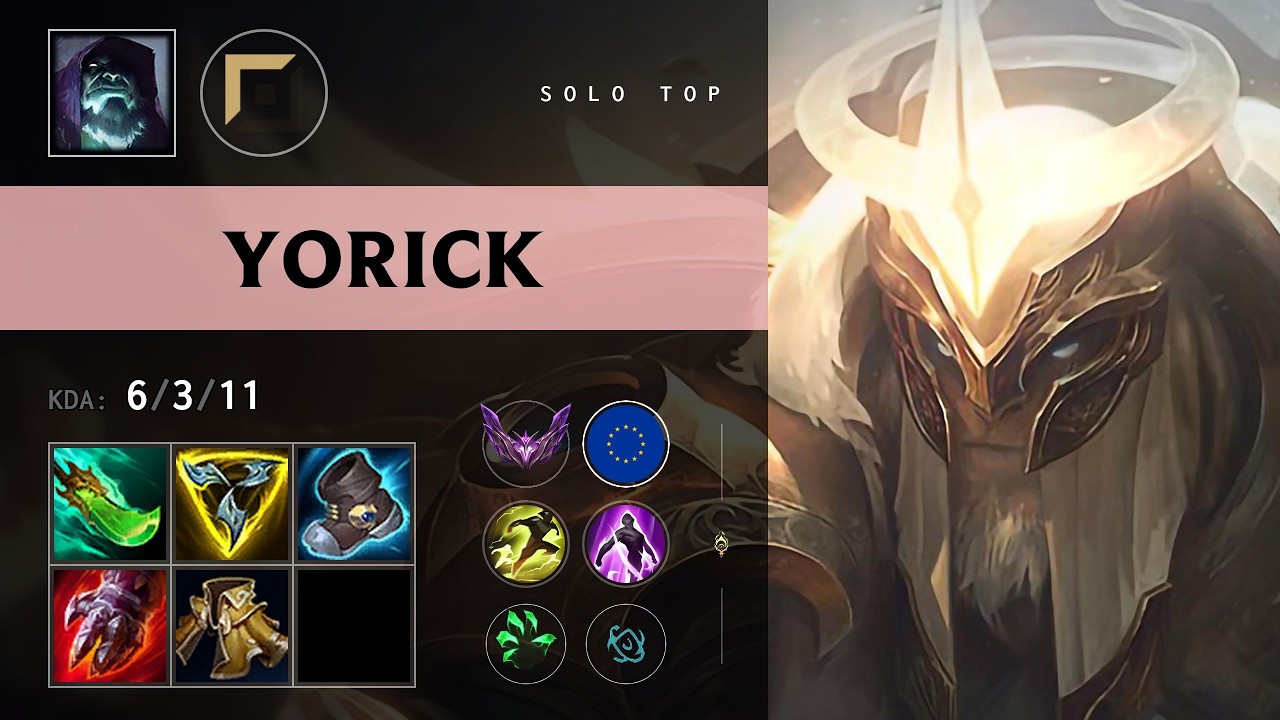 Yorick Top vs Gangplank (SNSH Shourdy) - EUW Master Patch 26.15