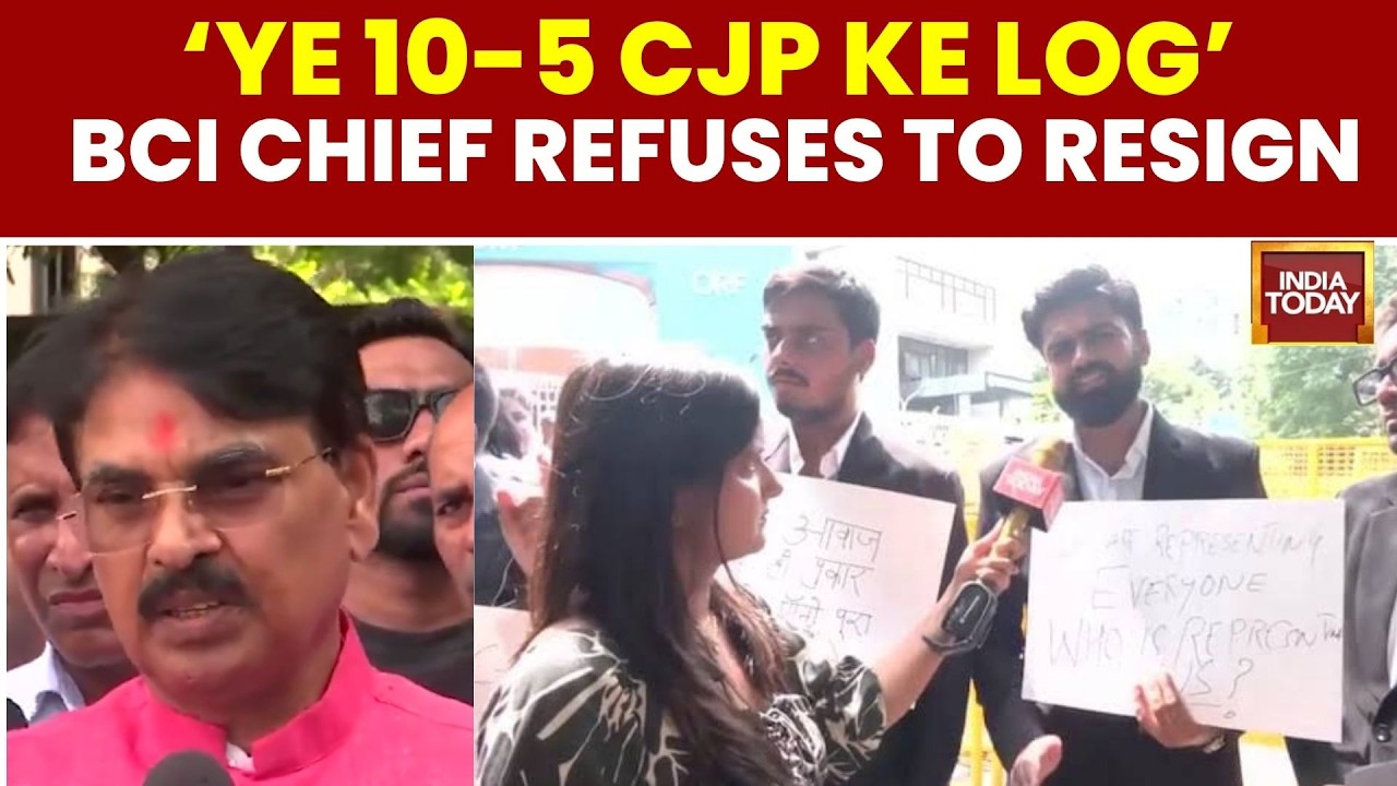 BCI Chairman Manan Mishra Rejects Resignation Demand Amid Lawyers' Protest | CJP | AAP | NALSAR