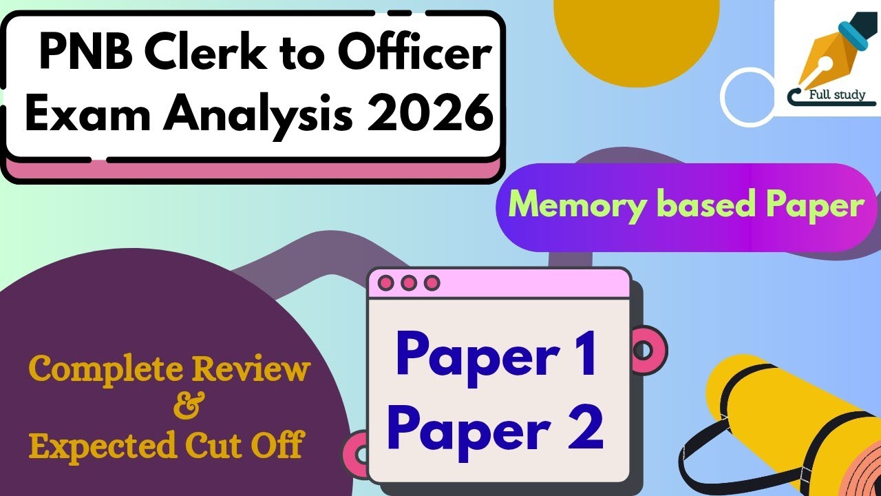 PNB clerk to Officer exam analysis @fullstudy1993