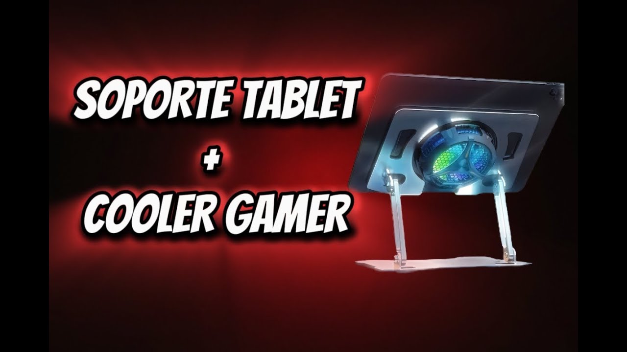 Así se juega SIN CALOR y con COMODIDAD | Soporte + Cooler para Tablet