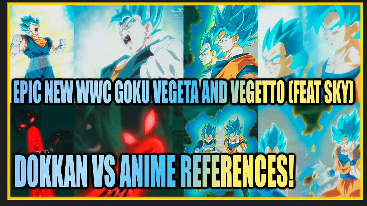 WWC BEGINS! Goku and Vegeta Into Vegetto Anime References!