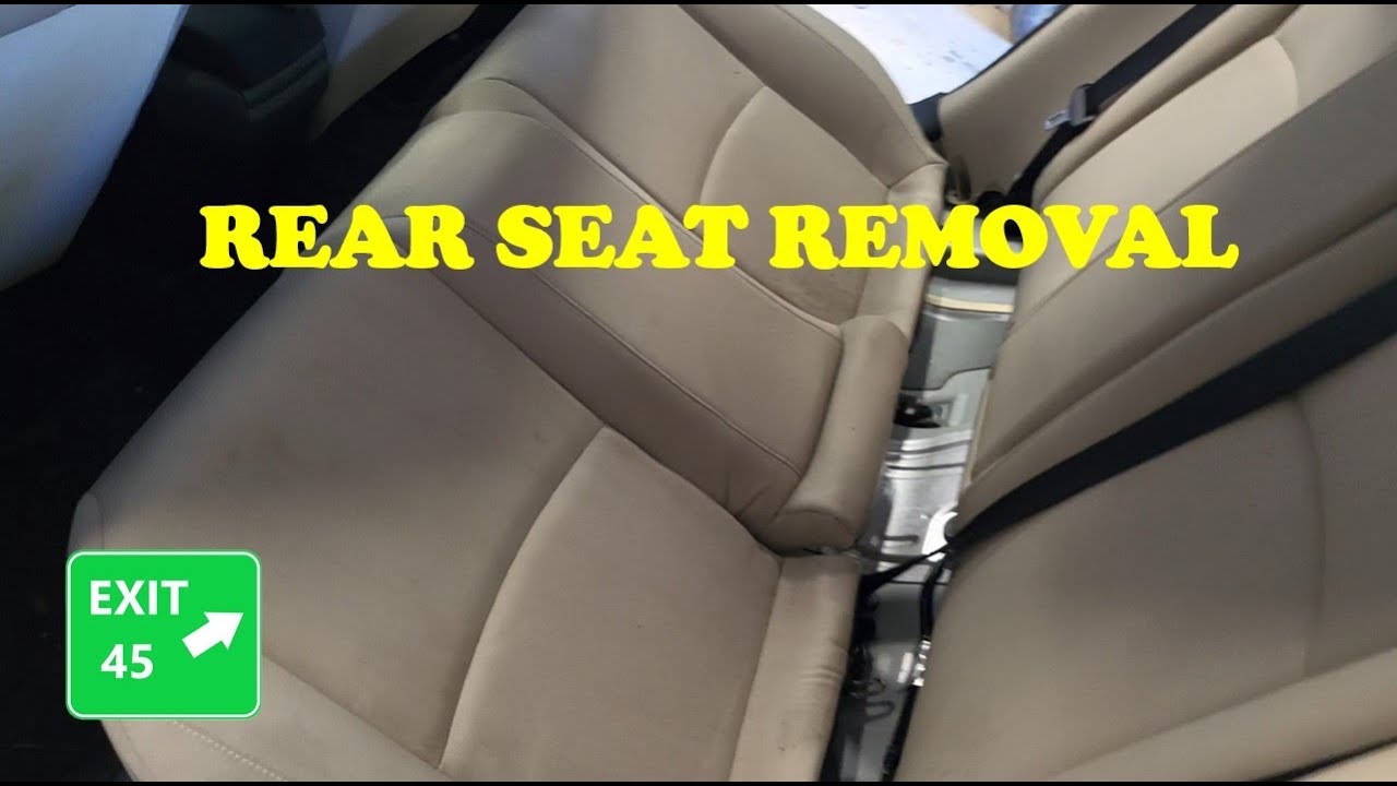 How To Remove The Rear Seat in A 2016 Honda Civic