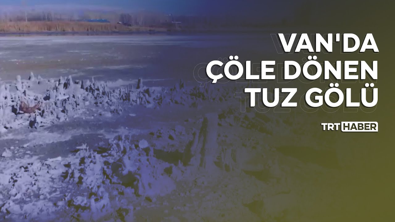 Van'da çöle dönen tuz gölü