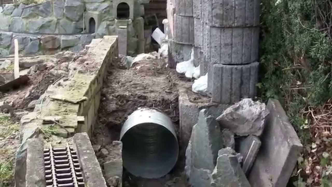 Berge bauen für die Gartenbahn mit Styropor