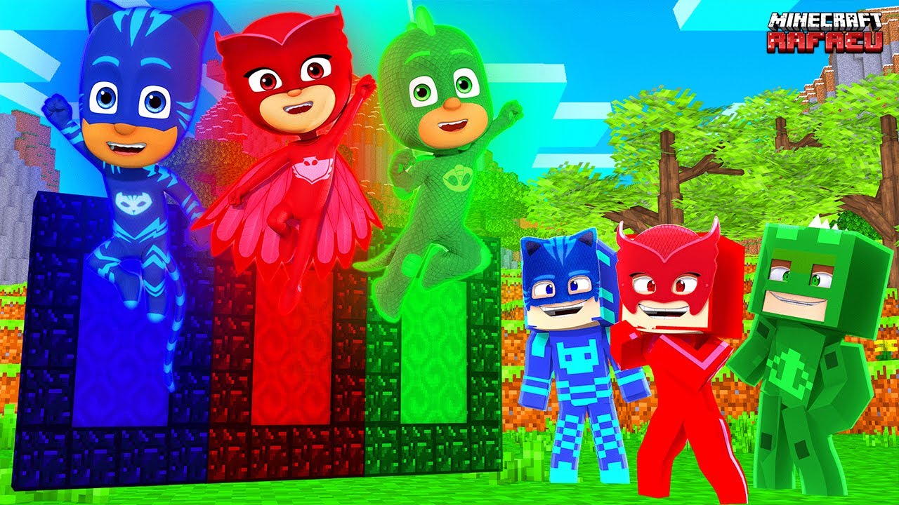 NÃO ESCOLHA O PORTAL ERRADO DOS PJ MASKS NO MINECRAFT