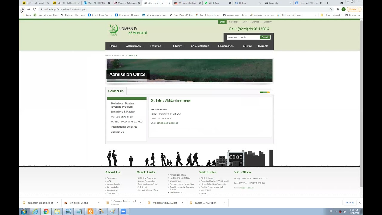 Solution: Karachi Univerity Online Admission Application  (Verification Problem)