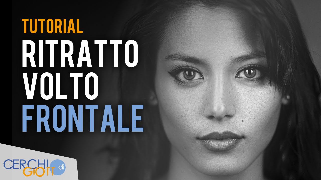 Come disegnare un volto - Tutorial ritratto volto a matita frontale [HD]