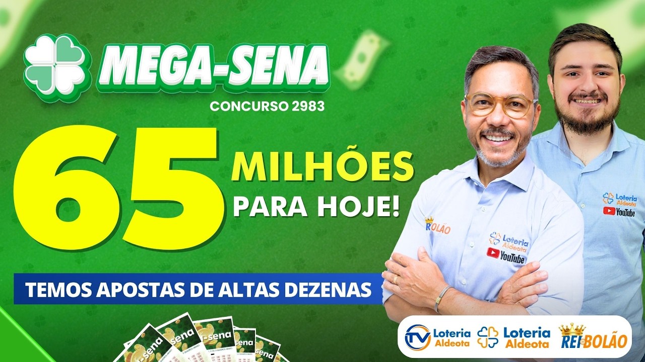 HOJE TEM MEGA-SENA COM R$ 65 MILHÕES: VEJA COMO DISPUTAR ESSA BOLADA