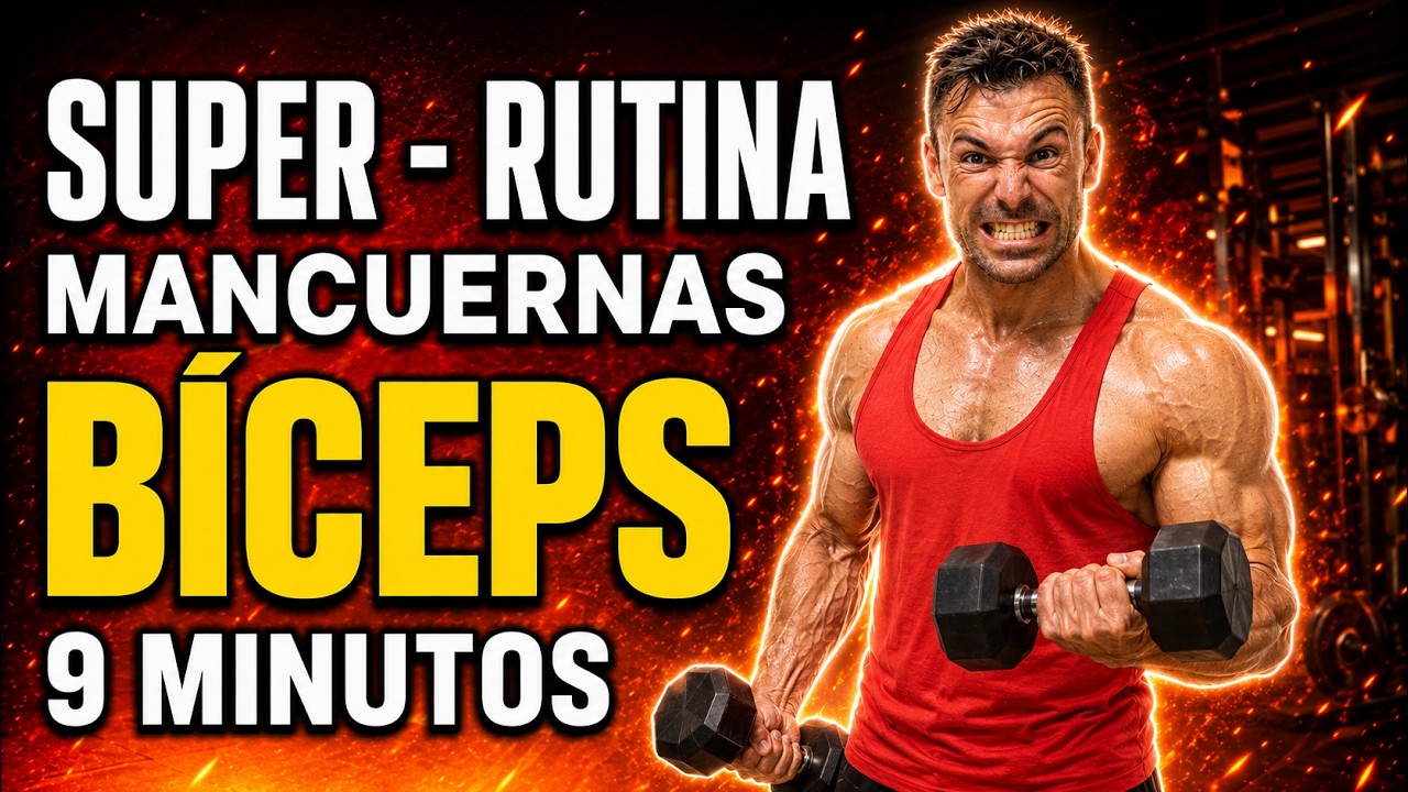 🔴 RUTINA BICEPS 9 MINUTOS 1 || 💪🏻 MANCUERNAS [FUNCIONA ✅]