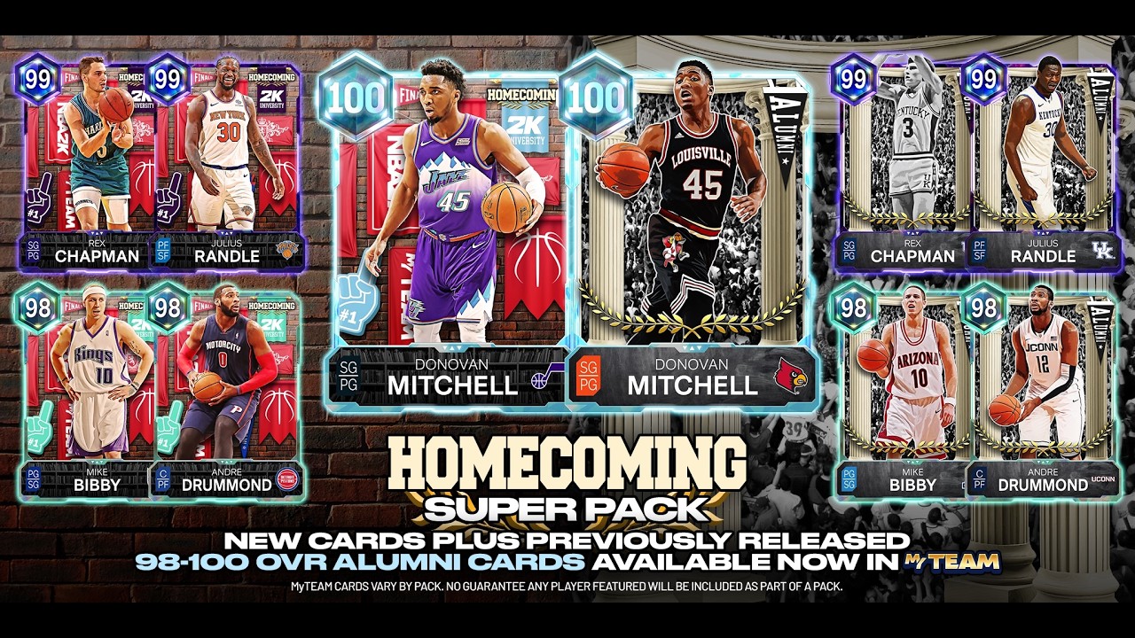 Я открыл 2 коробки HOF Bracket Busters в режиме MyTeam в NBA 2K26.