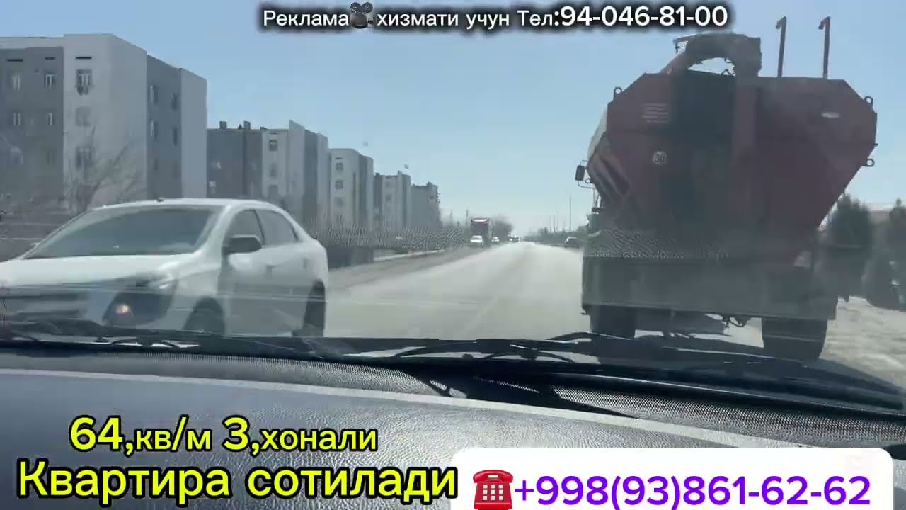 Хонқа Пост ГАИ ёнида 3,хонали квартира сотилади.кв/м 7,млн дан келишилади