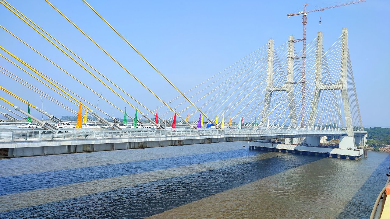 New Zuari Bridge Goa|zuari bridge time lapse video|Goa time lapse video| phase 1 & 2