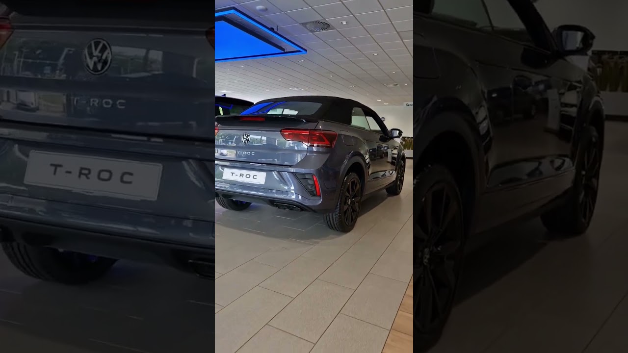Volkswagen T-Roc Convertible in Smokey Grey with Black pack
