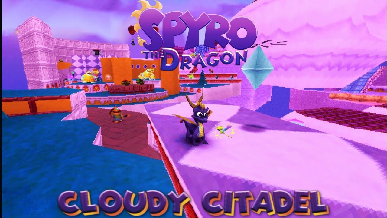 Spyro The Dragon: (Spaghetti) Custom Level: Cloudy Citadel By AdamTheDragon