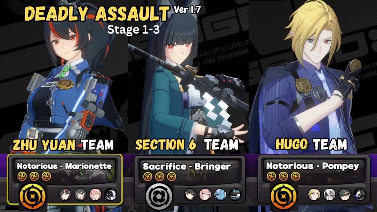 Deadly Assault | Zhu Yuan Miyabi & Hugo | Zenless Zone Zero v1.7