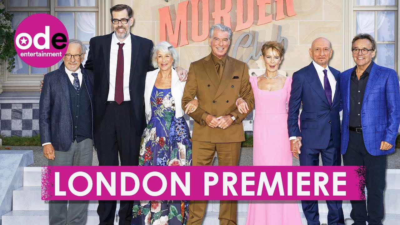 Pierce Brosnan and Steven Spielberg Join The Thursday Murder Club Cast at Premiere