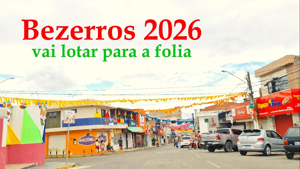Amanhã, essas ruas vão lotar para o Carnaval de Bezerros 2026