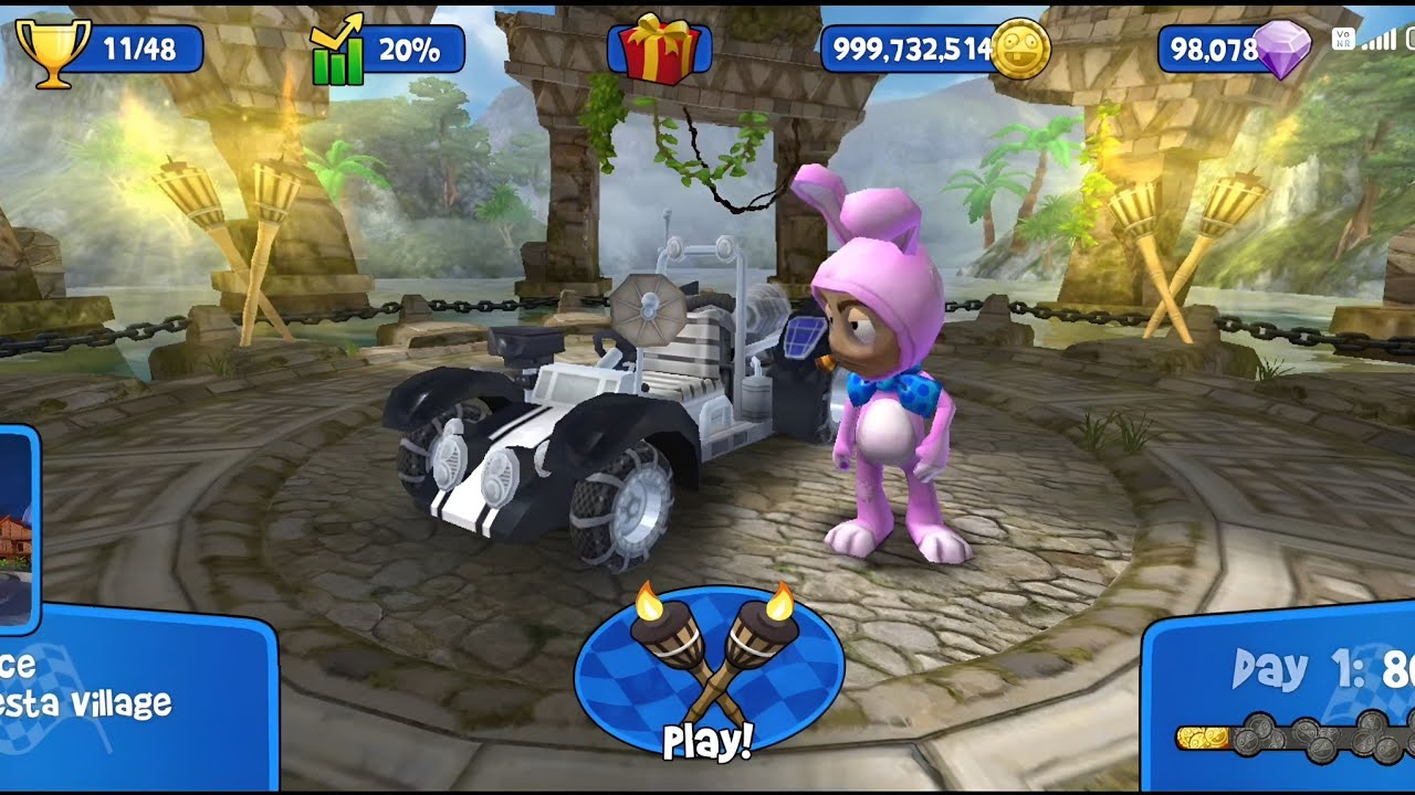 BB Racing pineapple Punch Game Amazing racing