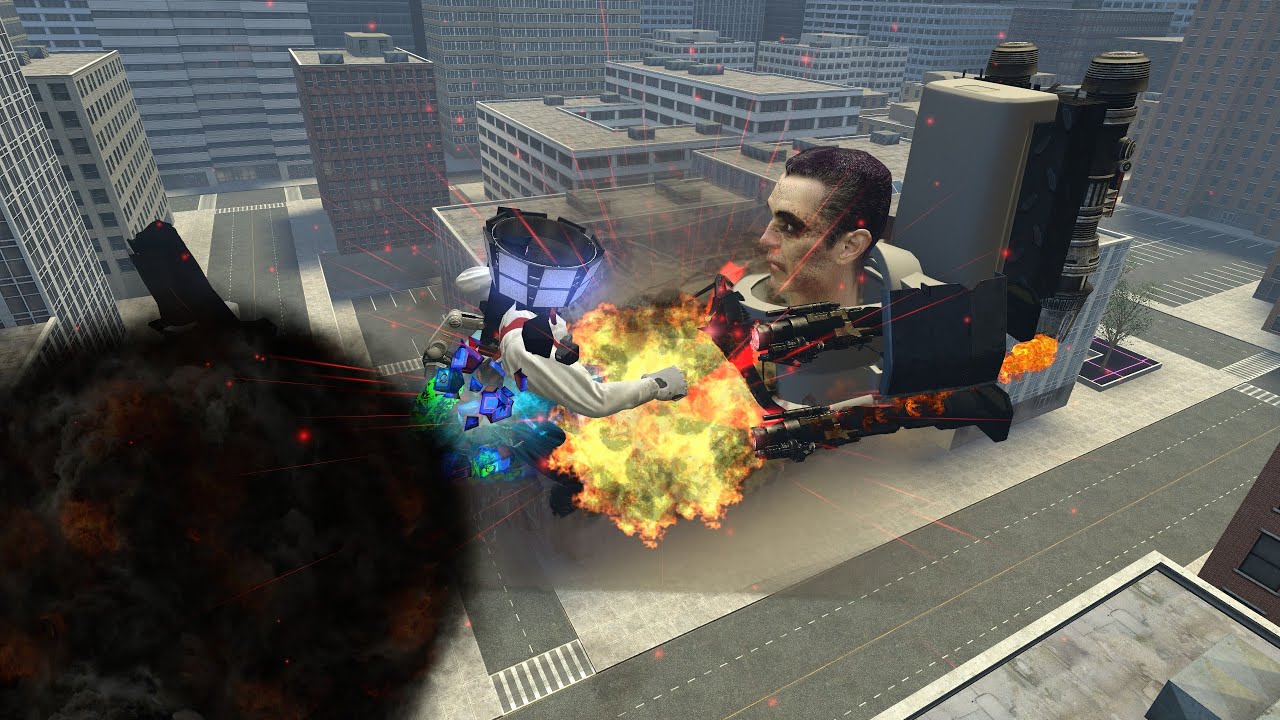 SKIBIDI TOILET BATTLE IN BIG CITY Nextbot Gmod