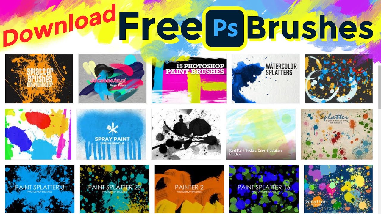 How to Download free brushes for photoshop