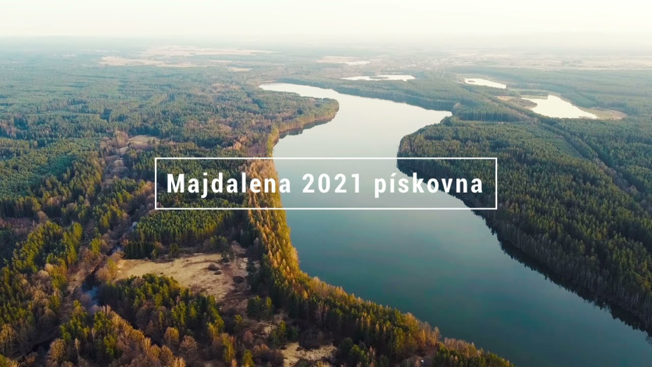 Majdalena -  pískovna Cep I. z výšky HD