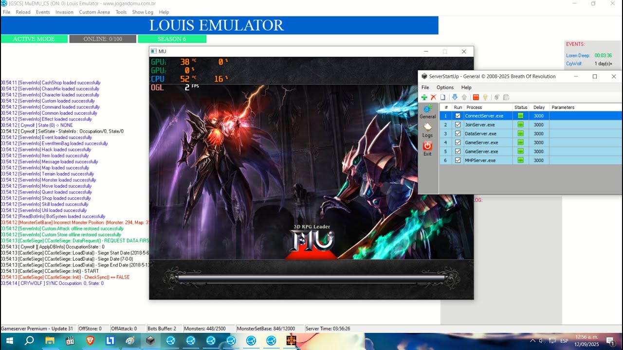 Crear Server Mu Seson 6 Bien Explicado 100% Facil + Files