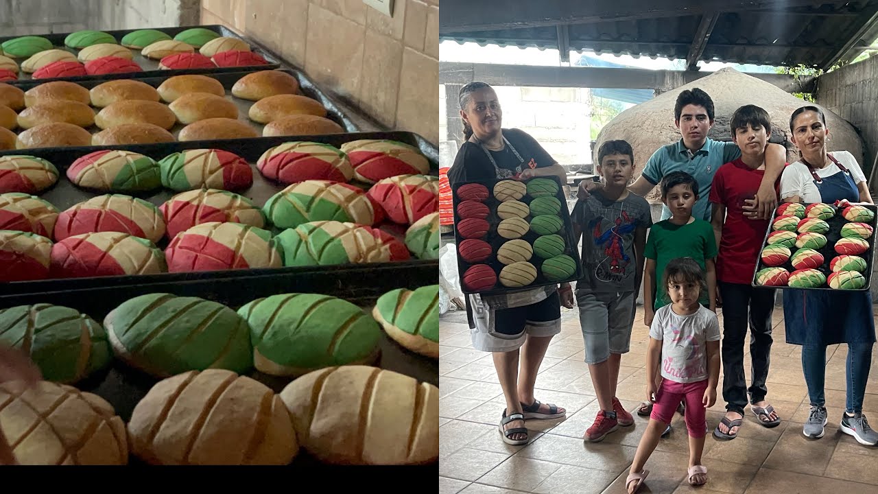 PAN DE MUJER MUY MEXICANO Y LOS COLORES DE NUESTRA BANDERA EN LA PANADERÍA CORRALES EN CARBONERAS