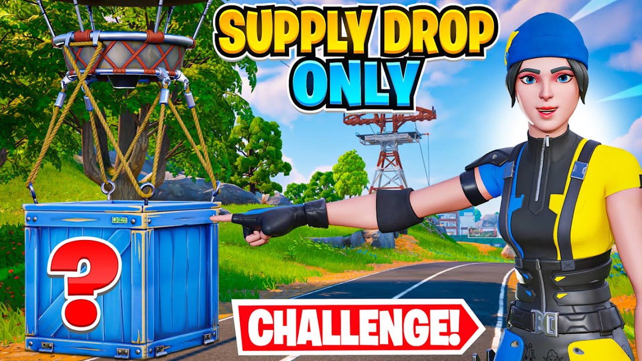 Winning Fortnite With ONLY Supply Drops!
