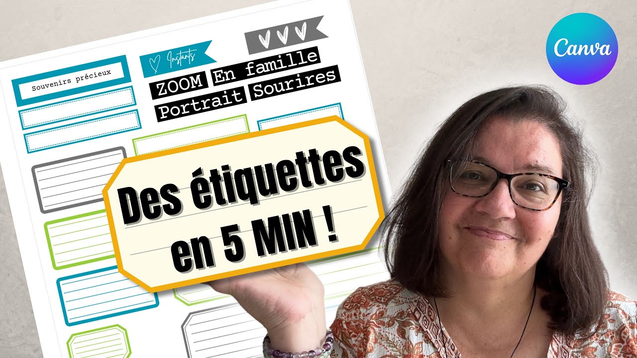 [Tuto Canva] &Eacute;tiquettes scrapbooking rapides