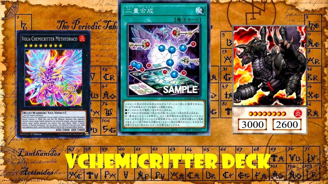 (YGOPRO)Chemicritter deck,Dimer Synthesis new!!Dawn of Majesty,Vola-Chemicritter Methydraco