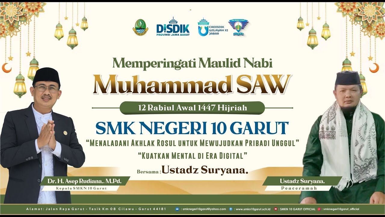 MEMPERINGATI MAULID NABI MUHAMMAD SAW 1447 H | SMKN 10 GARUT 2025