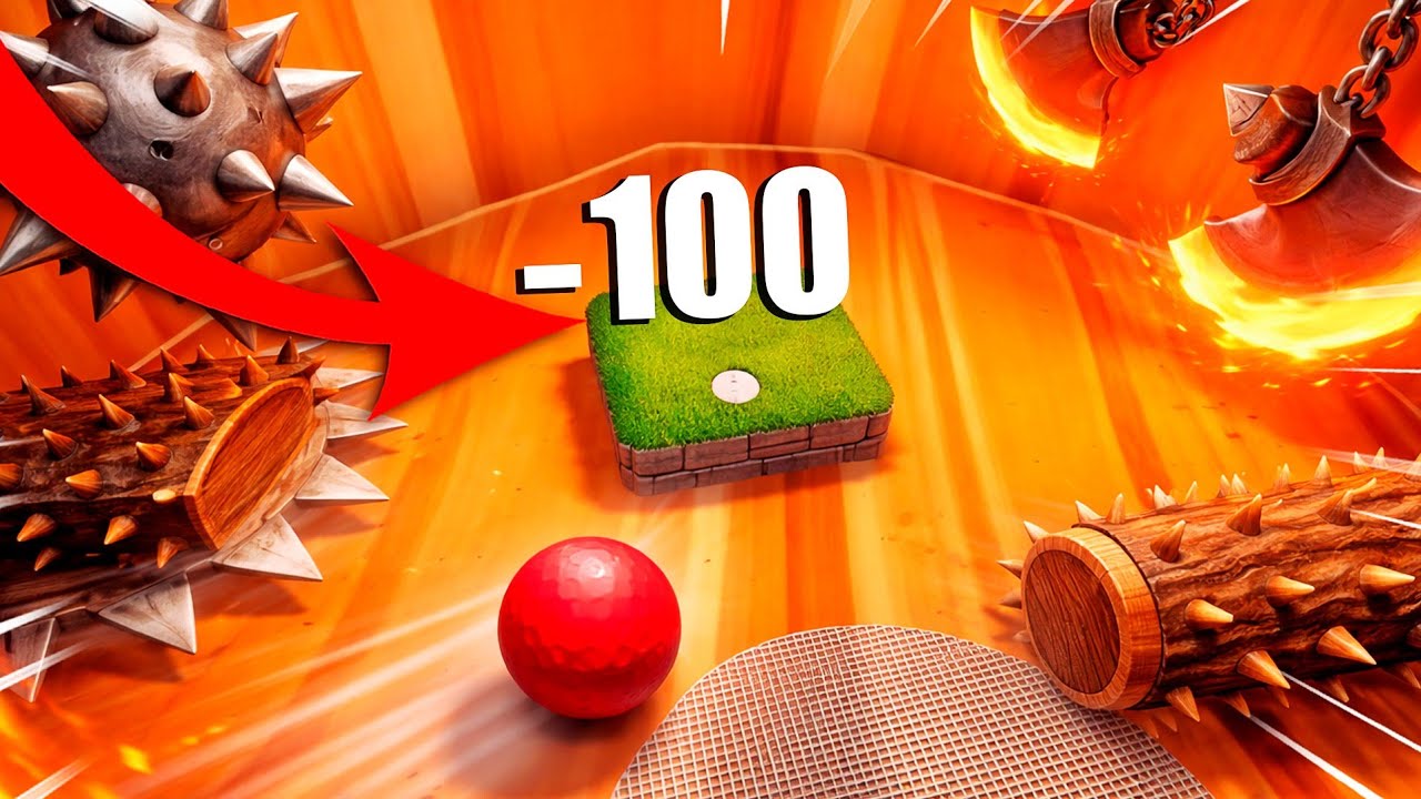 HOYO DE -100 GOLPES!! ROMPIENDO LA PARTIDA DE GOLF IT!!