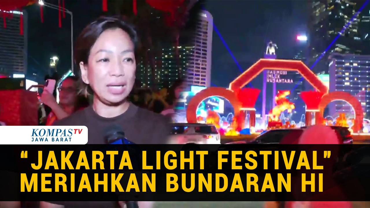 Ratusan Lampion Merah Hiasi Jakarta Jelang Tahun Baru Imlek