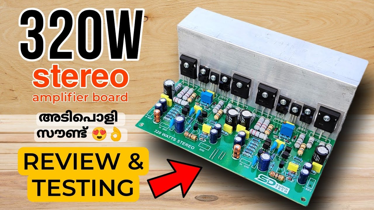 320W Stereo Amplifier Board Review & Testing | SD Audio Tech MOSFET Stereo board #2023 #youtube #dj
