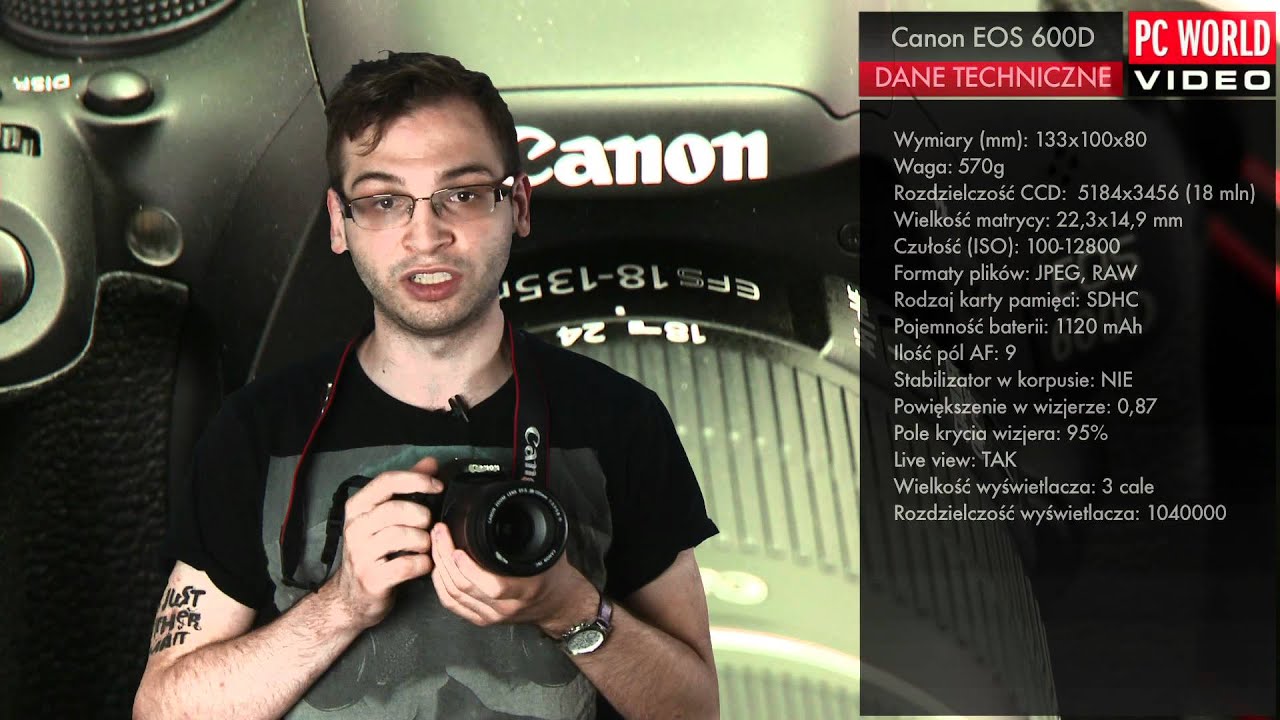 Canon 600D - test PC World