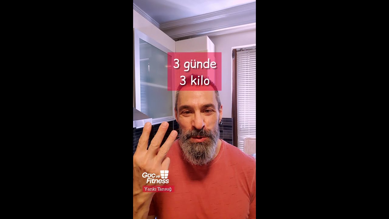 3 günde 3 kilo kürü! Basit ve çok etkili!