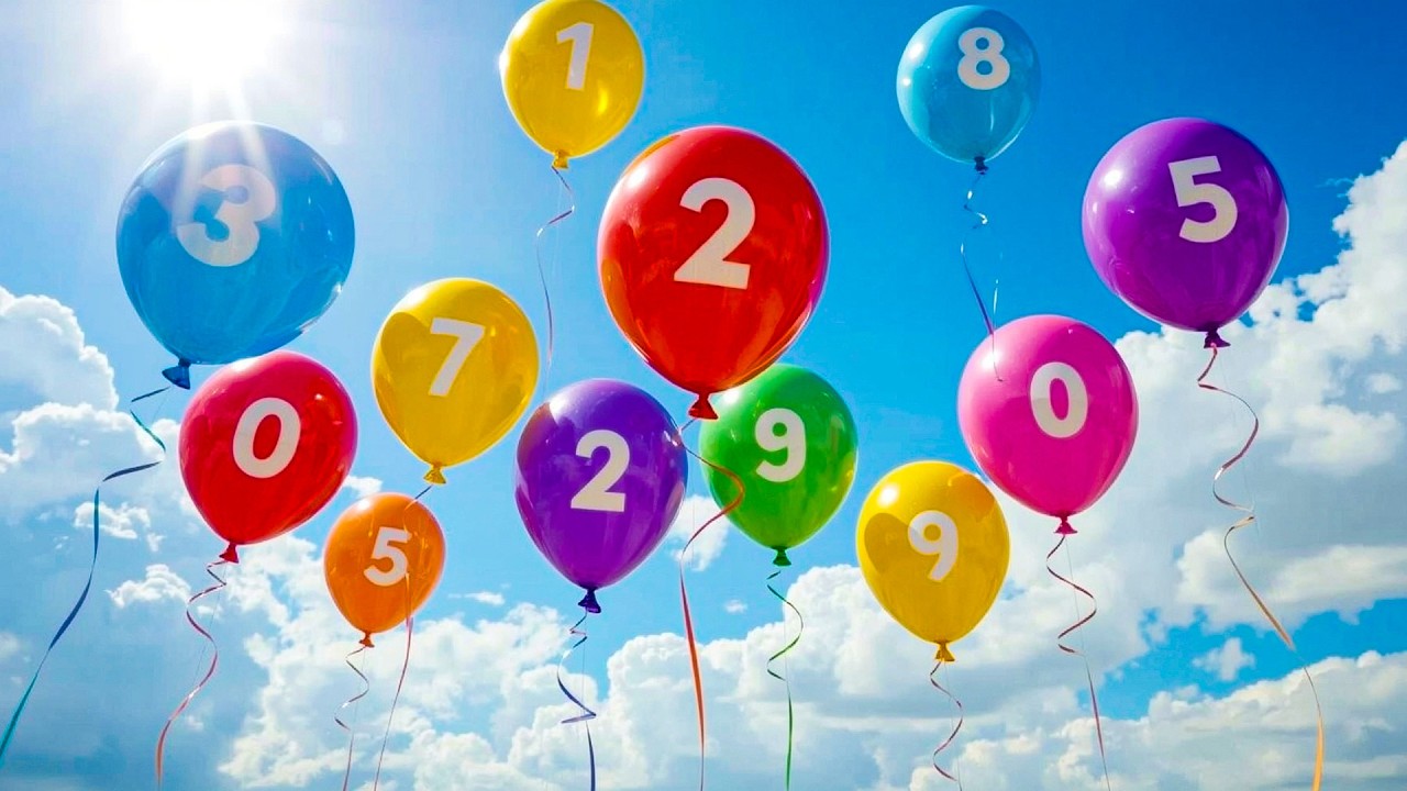 🎈🔢 10 Balloons Fly to the Sky | Counting & Colors for Kids | Toddler Learning Song