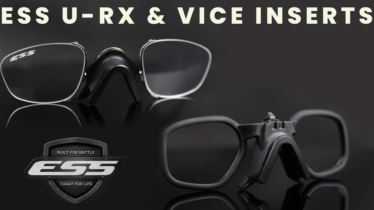 ESS U-RX & Vice Prescription Lens Inserts Product Review
