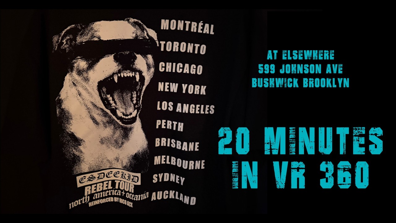ES DEE KID Feb 7 2026 Elsewhere Bushwick Brooklyn 20 min VR360 MetaQuest 3 Applevision Pro