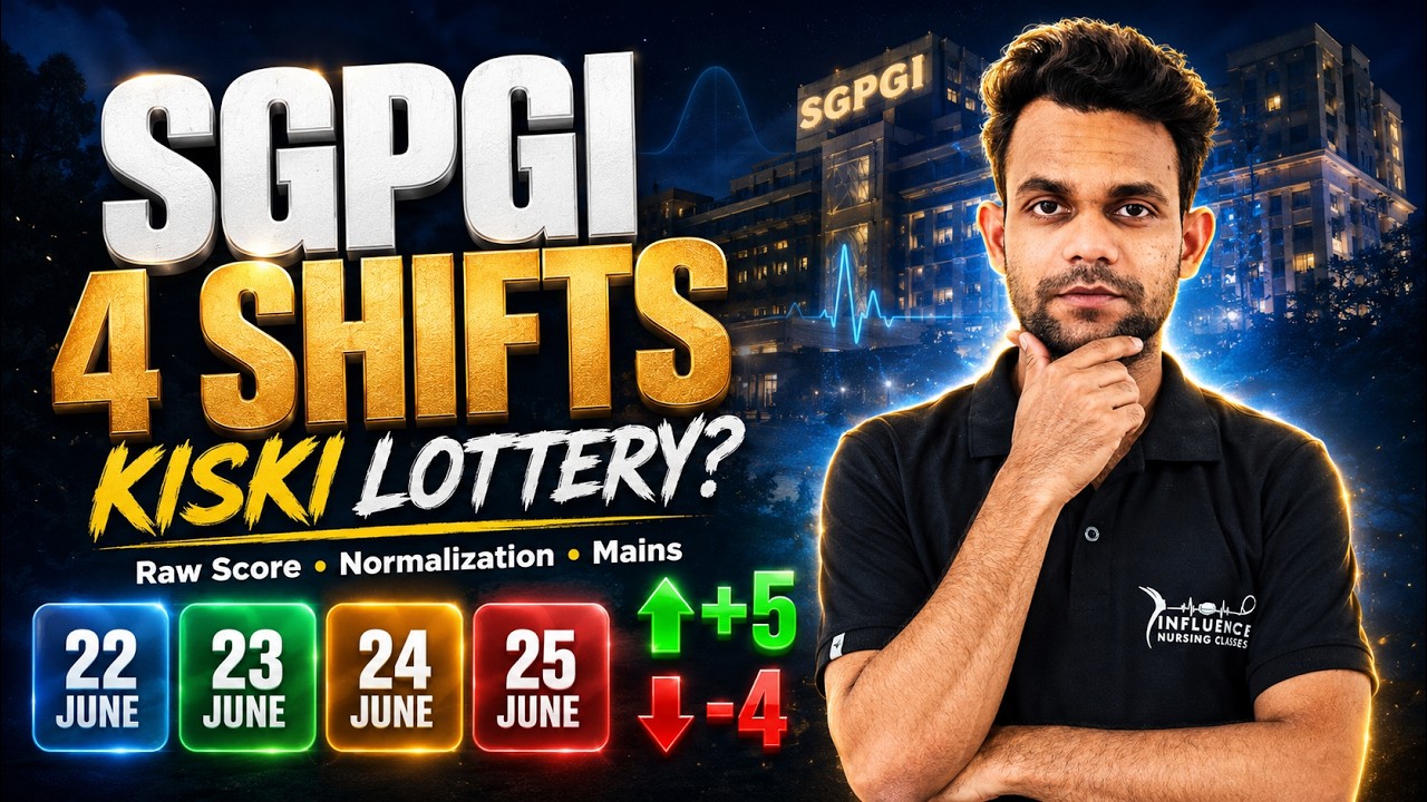 🔥 SGPGI Nursing Officer 2026 | 4 Shifts Analysis😱 Normalization Me Kis Shift Ko Kitna Fayda? (Raw)