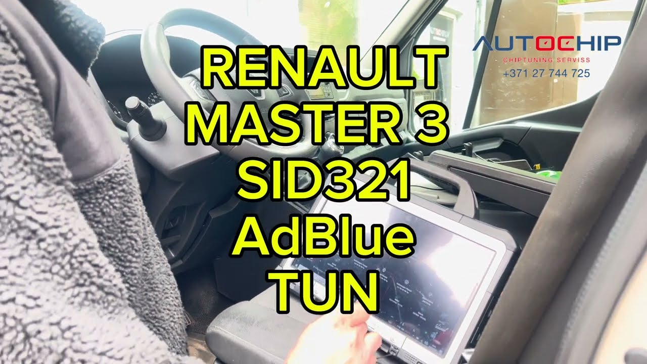 ✅ RENAULT MASTER 3 SID321, ✅ AdBlue, DPF, EGR, NOX 100% problēmas risinājums. ✅ Stage1 AUTOCHIP.LV
